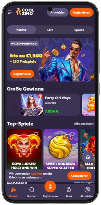 Coolzino Casino official website homepage